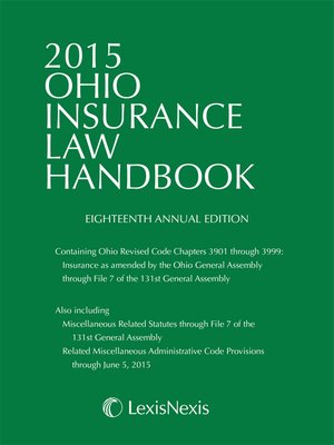 cover image of 2015 Ohio Insurance Law Handbook